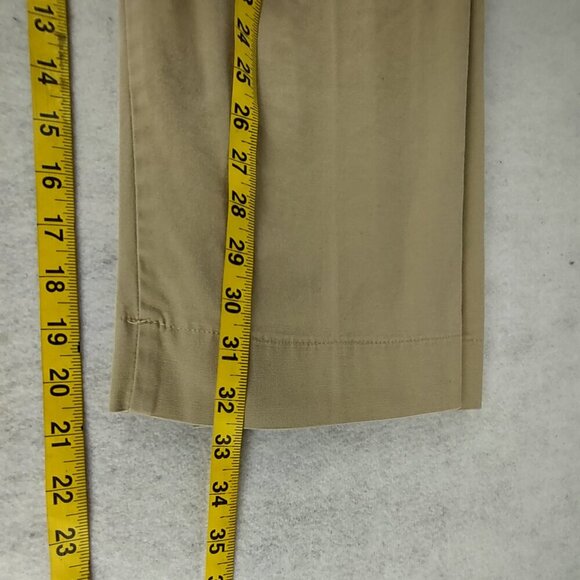 Talbots Womens Petite Tan Cotton Stretch Capris Pants Size 10P - Picture 9 of 11